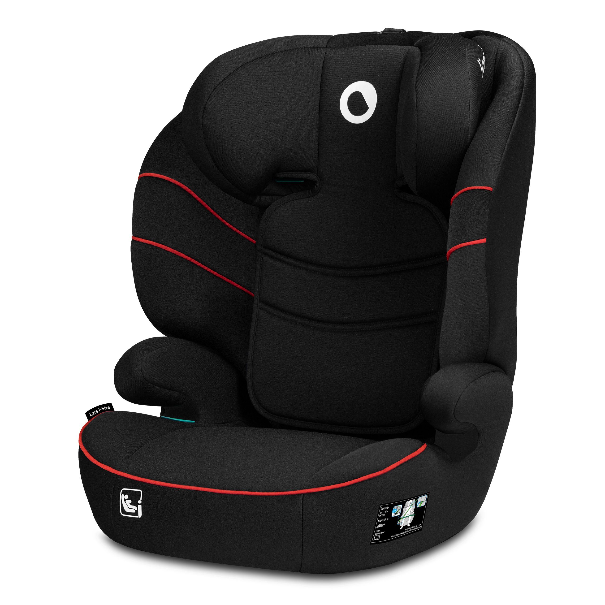 lionelo Autokindersitz LARS I-SIZE, ab: ab 3 Jahre, bis: bis 12 Jahre, ab: 12,00 kg, bis: 36,00 kg, (Set), i-Size / 12-36kg / 100-150 cm / Memory Foam