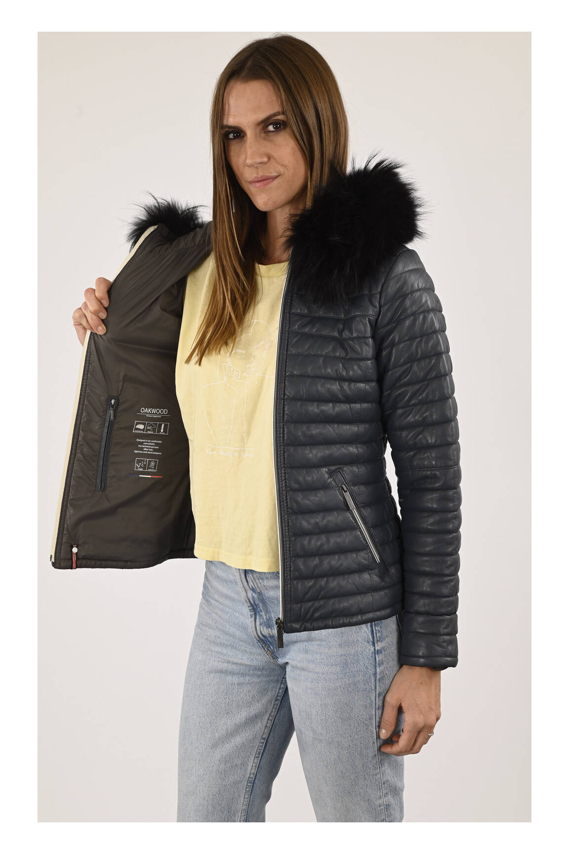 Oakwood Doudounes Femme couleur bleu