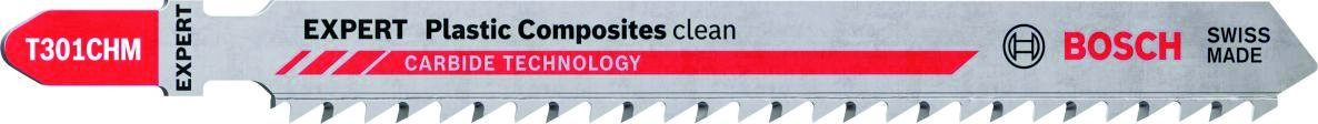 Bosch Blue Accessories 2608900566 Expert ‘Plastic Composites Clean’ T 301 CHM sticksågblad 3 delar