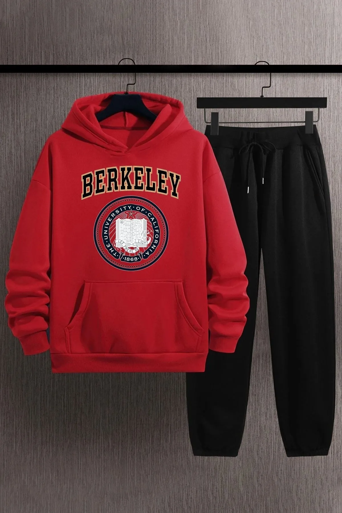 uyguntarz  Bedrucktes Unisex-Trainingsanzugset „Berkeley“.