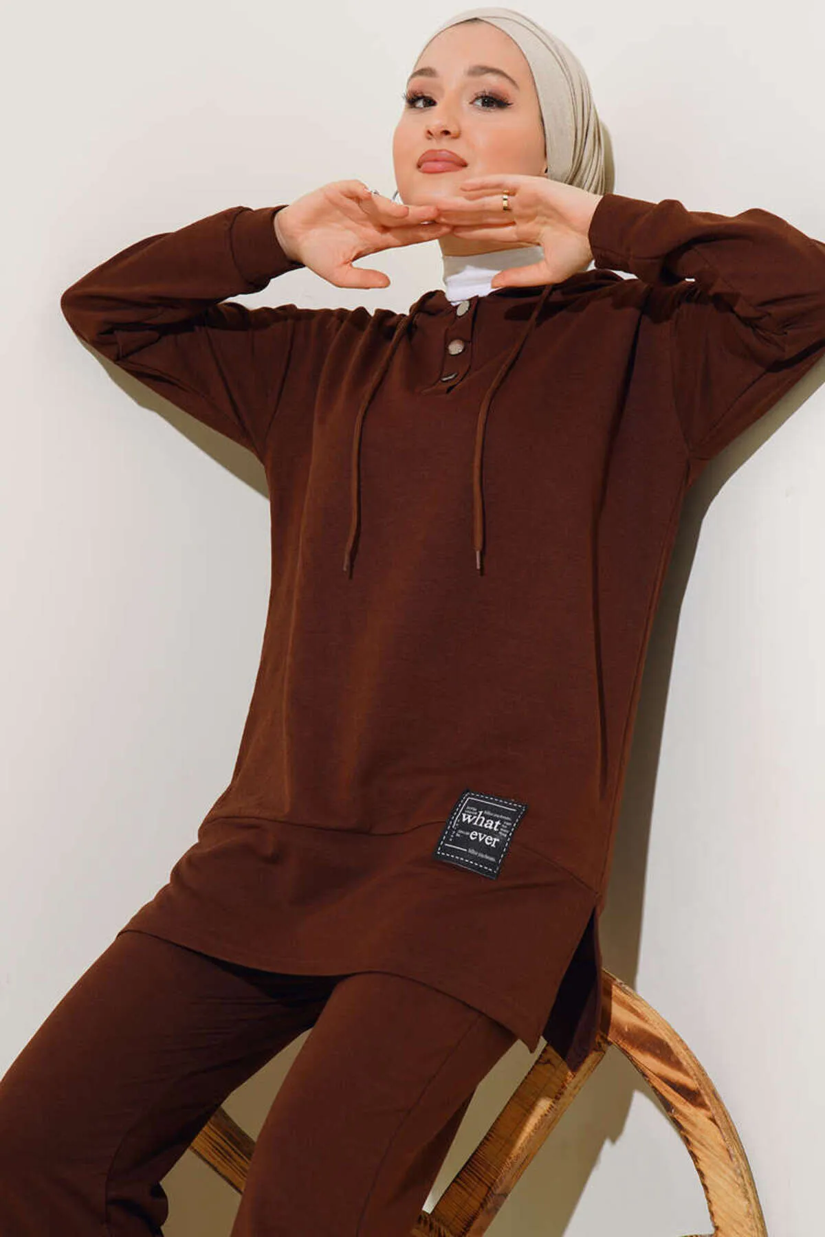 VOLT CLOTHİNG  Zweiteiler - Braun - Regular Fit