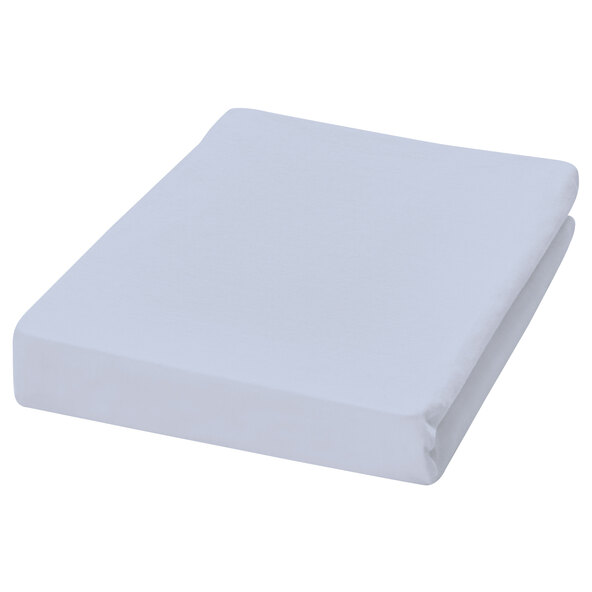 Jersey Spannbetttuch, 90-100 x 200 cm, hellblau