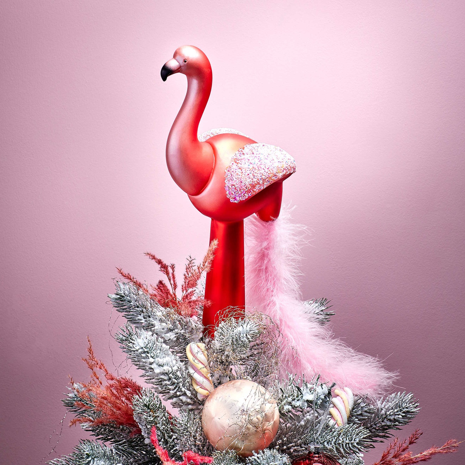 TREE TOP Baumspitze Flamingo Höhe 32cm