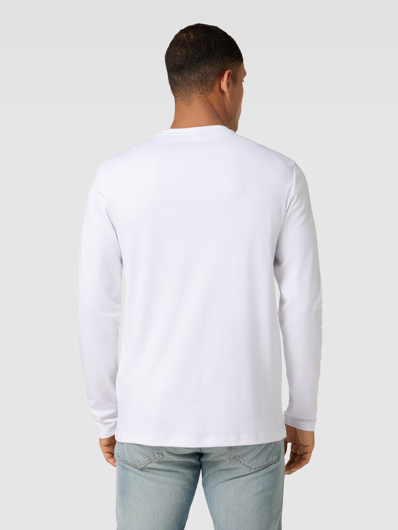 Longsleeve mit Rundhalsausschnitt in weiß