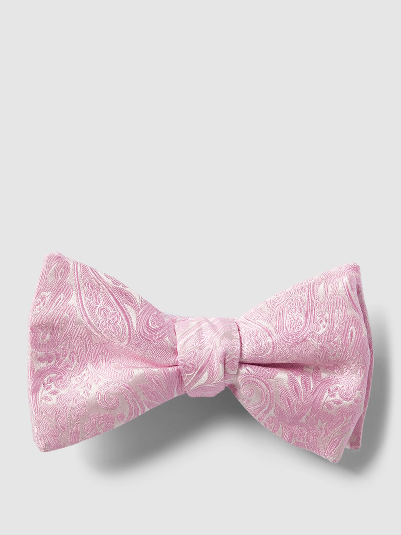 Fliege mit Allover-Muster Modell 'Paisley' in rosa