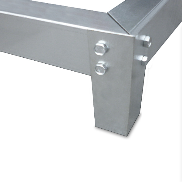 Gardebruk Stahlfundament verzinkt 190x122x12cm - für Anlehngewächshaus