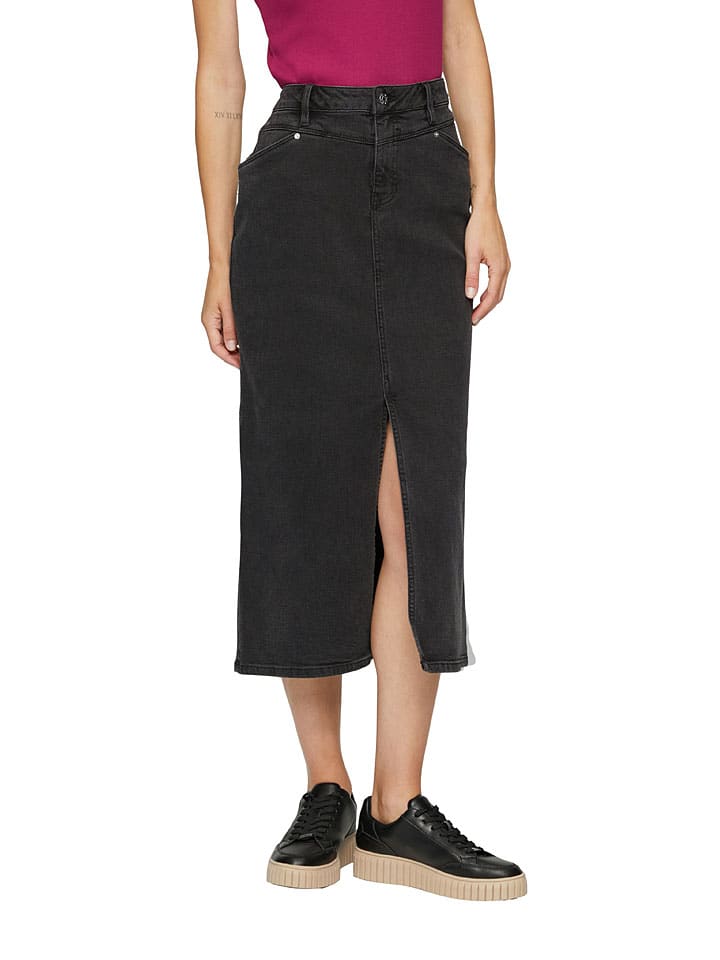 s.Oliver Jeansrock in Schwarz günstig kaufen
