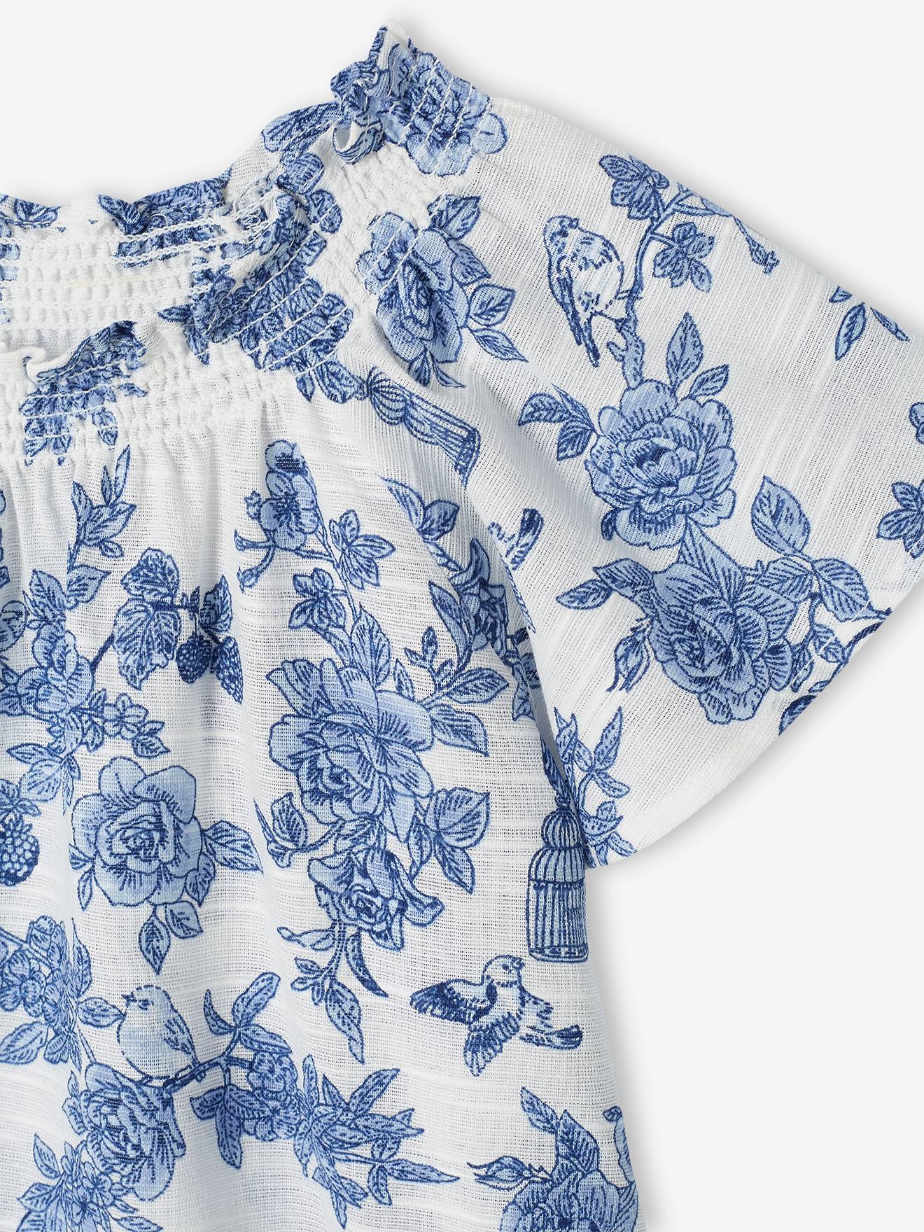 Vertbaudet Festliche Mädchen Bluse - wollweiß