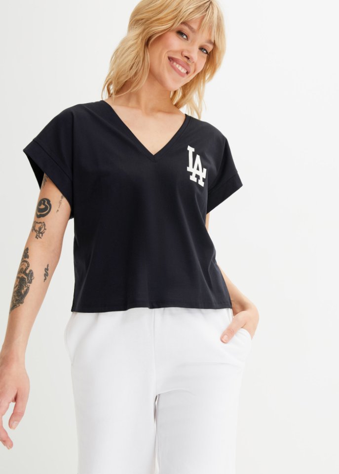 Weites Shirt mit Druck