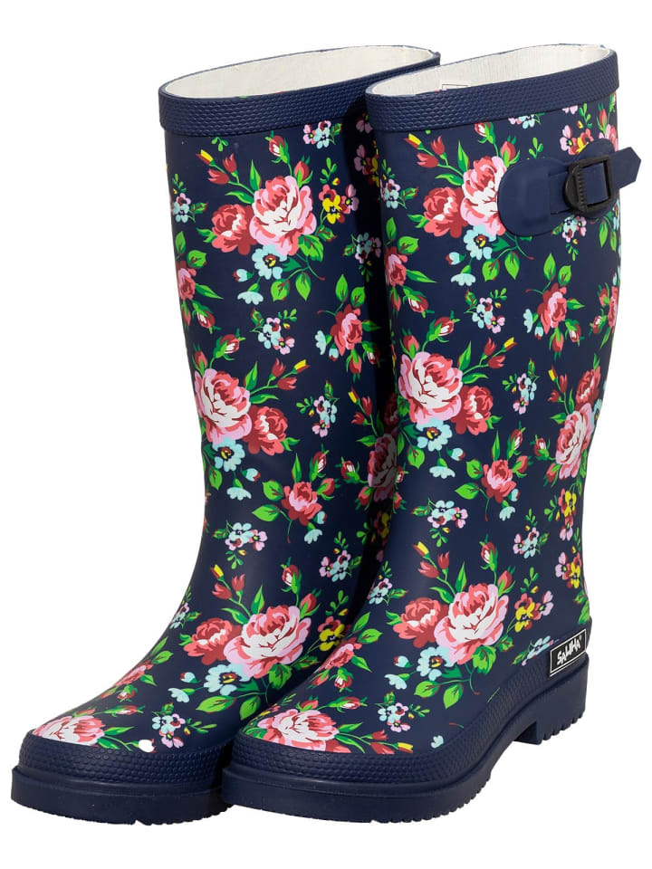 Bockstiegel Regenstiefel Julia in dunkelblau/multi günstig kaufen
