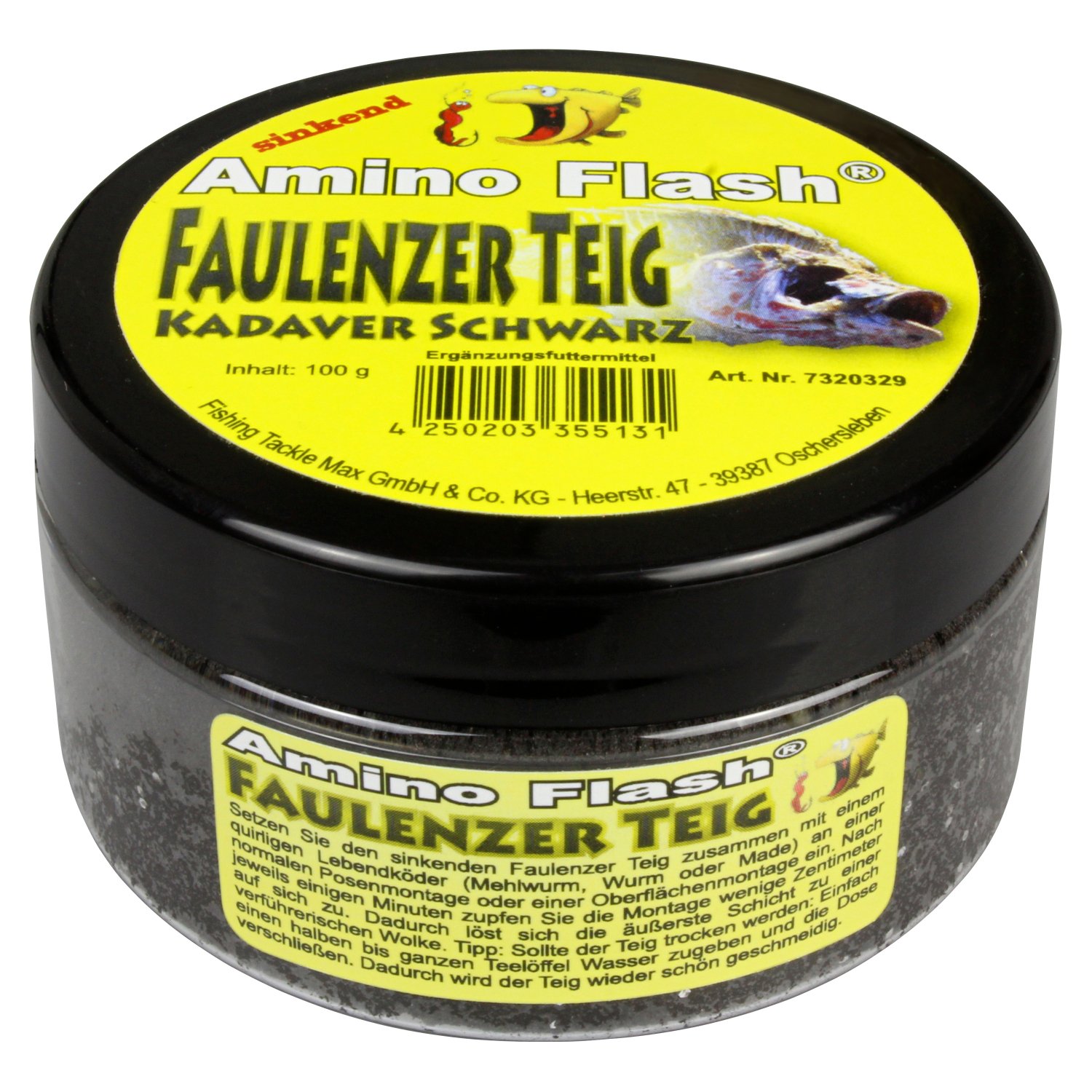 FTM Forellenteig Faulenzer Teig (schwarz, Kadaver)