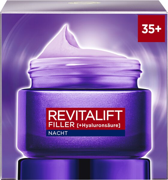L'Oréal Paris Revitalift Filler [+Hyaluronsäure] Intensiv Aufpolsternde Anti-Age Nachtpflege Nachtcreme
