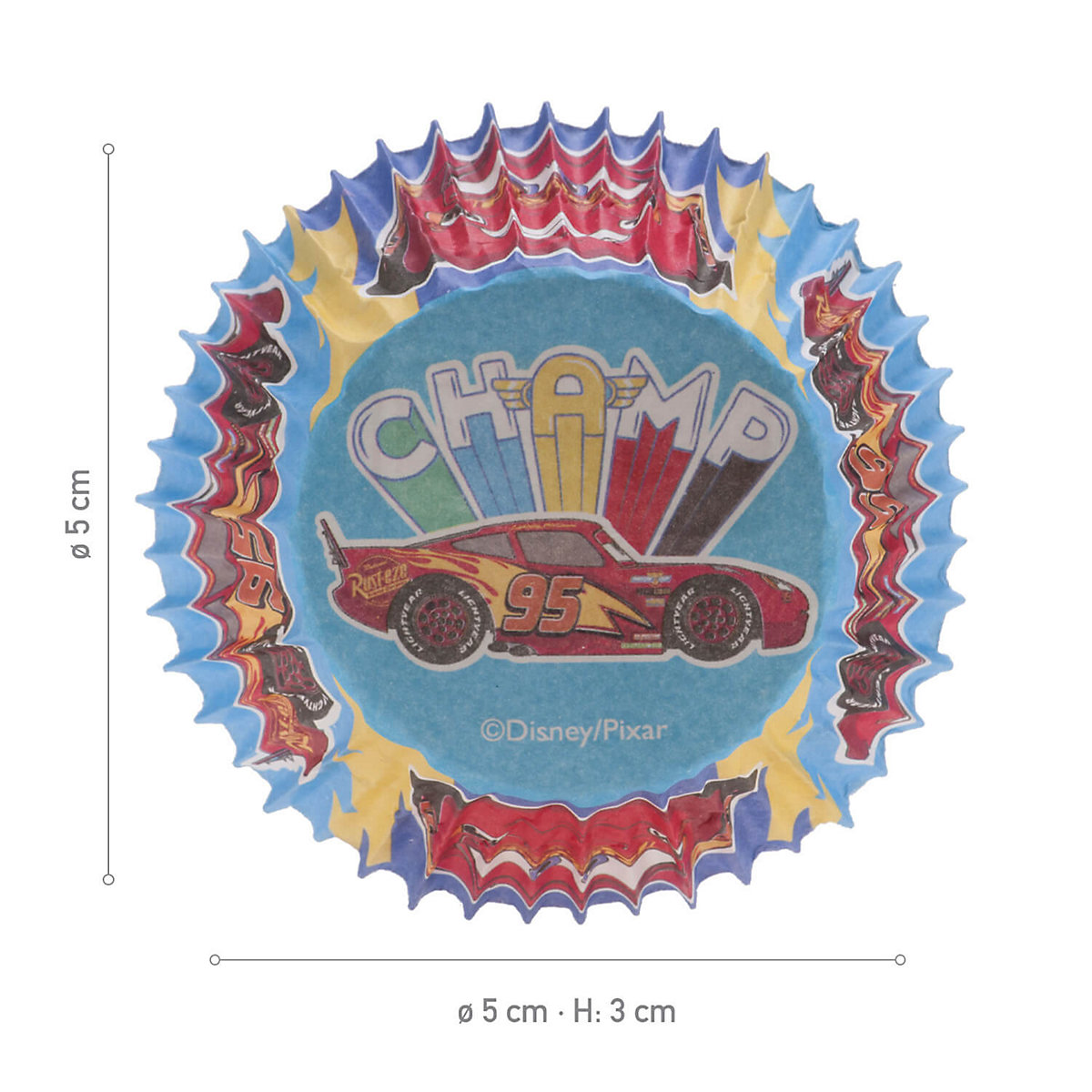 Muffinschalen Cars für Muffins und Cupcakes, 5cm Durchmesser, 25 Stück