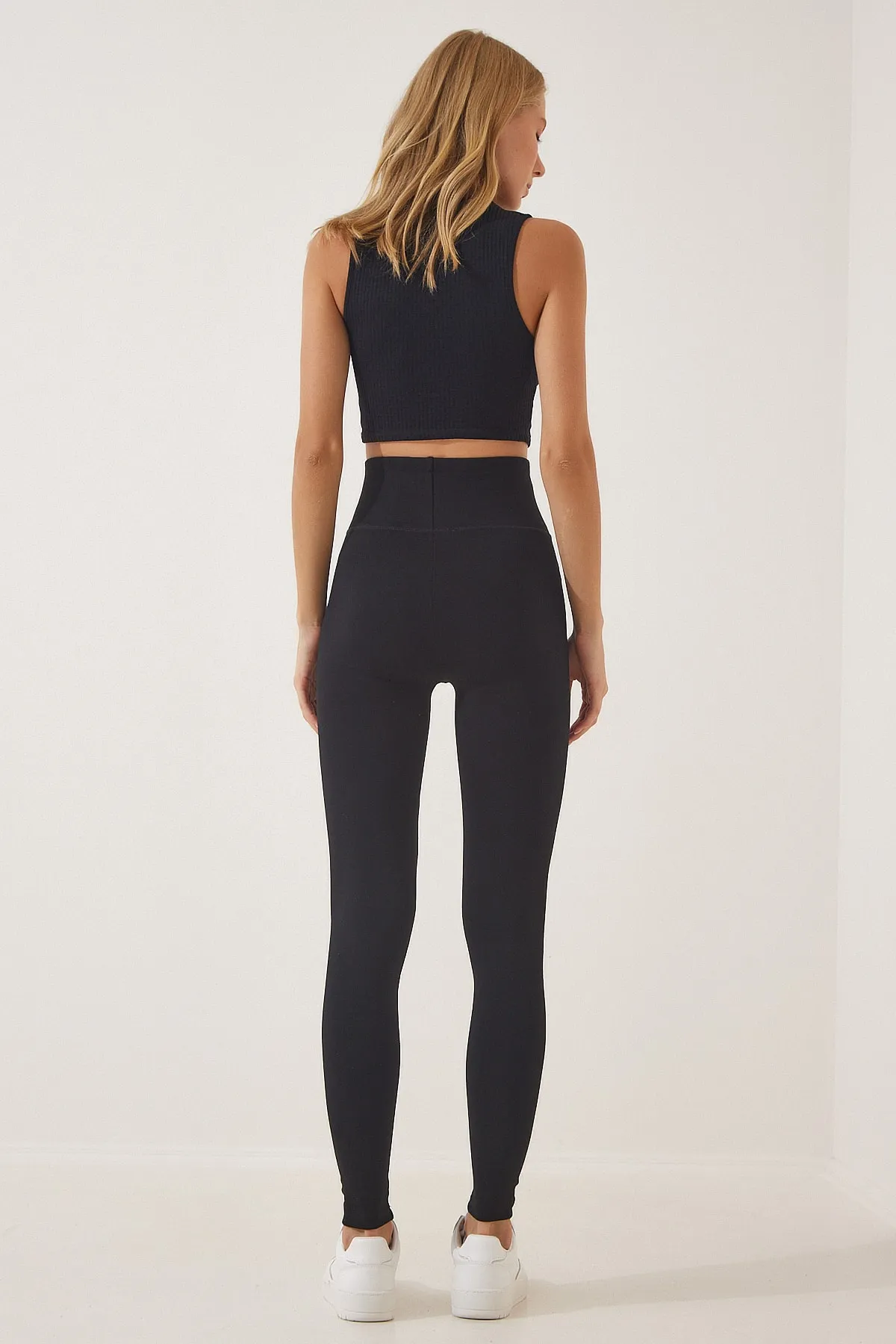 Happiness İstanbul  Leggings - Schwarz - Hoher Bund