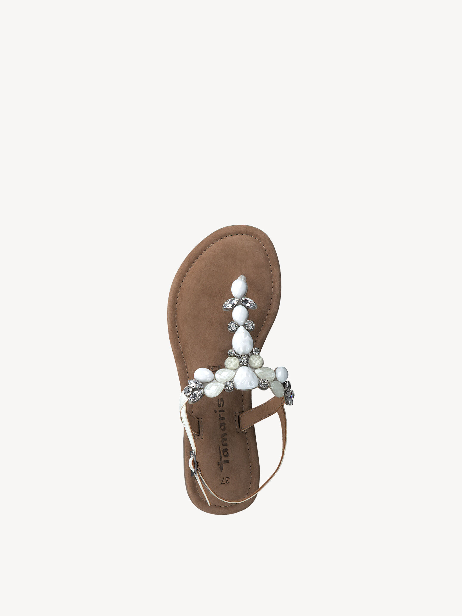 Sandale en cuir - blanc
