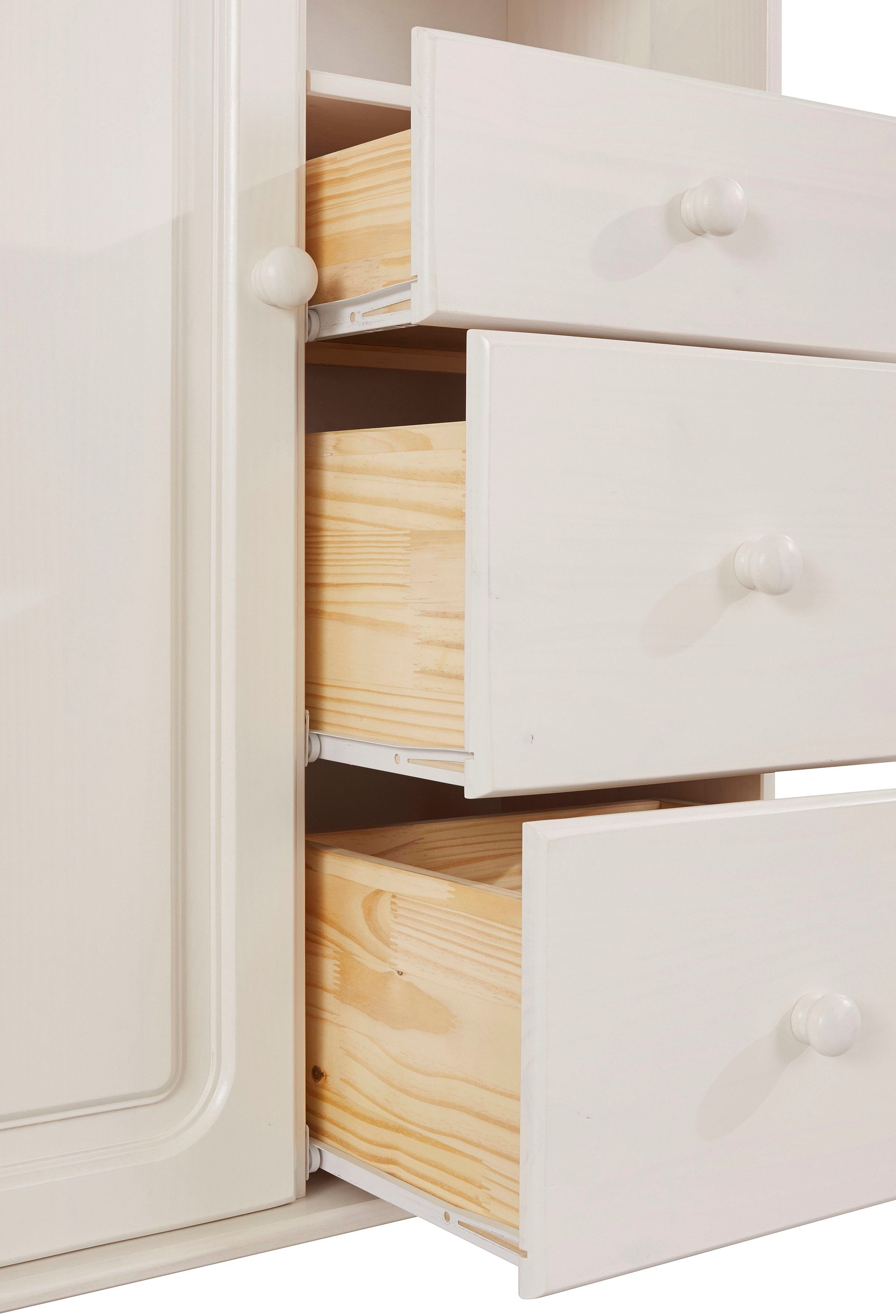 Home affaire Highboard Mette, mit 3 Schubladen und verstellbaren Einlegeböden