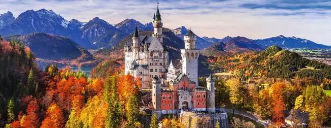 Puzzle 1000 Teile - Schloss in Bayern