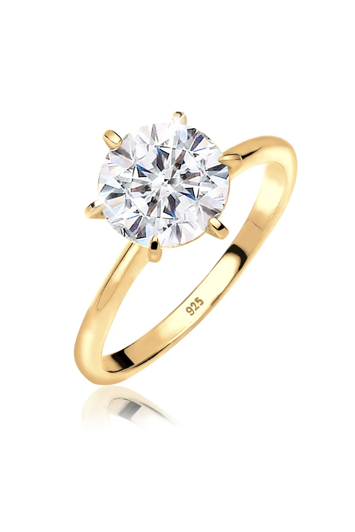 ELLI  Ring Verlobungsring Kristalle 925 Silber