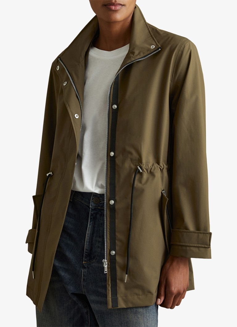 Reiss  Tia parka met capuchon en waterafstotende coating