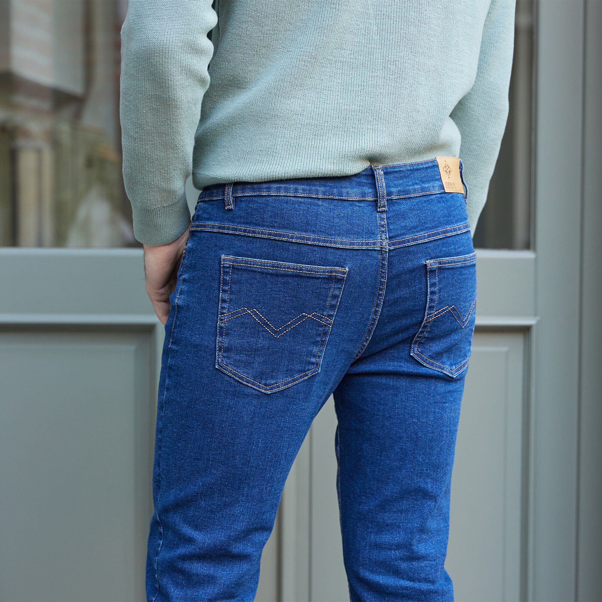 Jean coupe 5 poches extensible coton