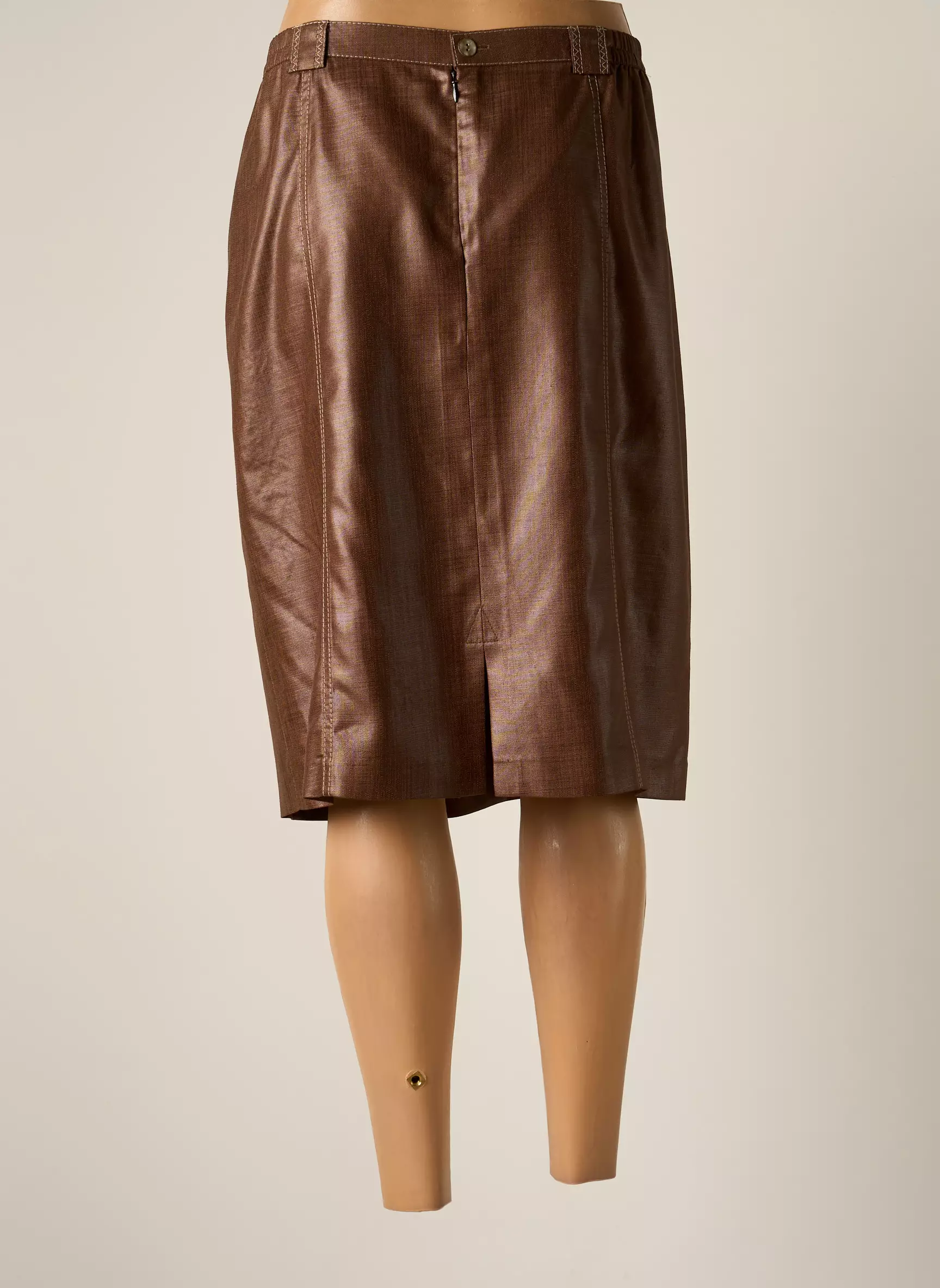 Jumfil Jupes Mi Longues Femme couleur marron