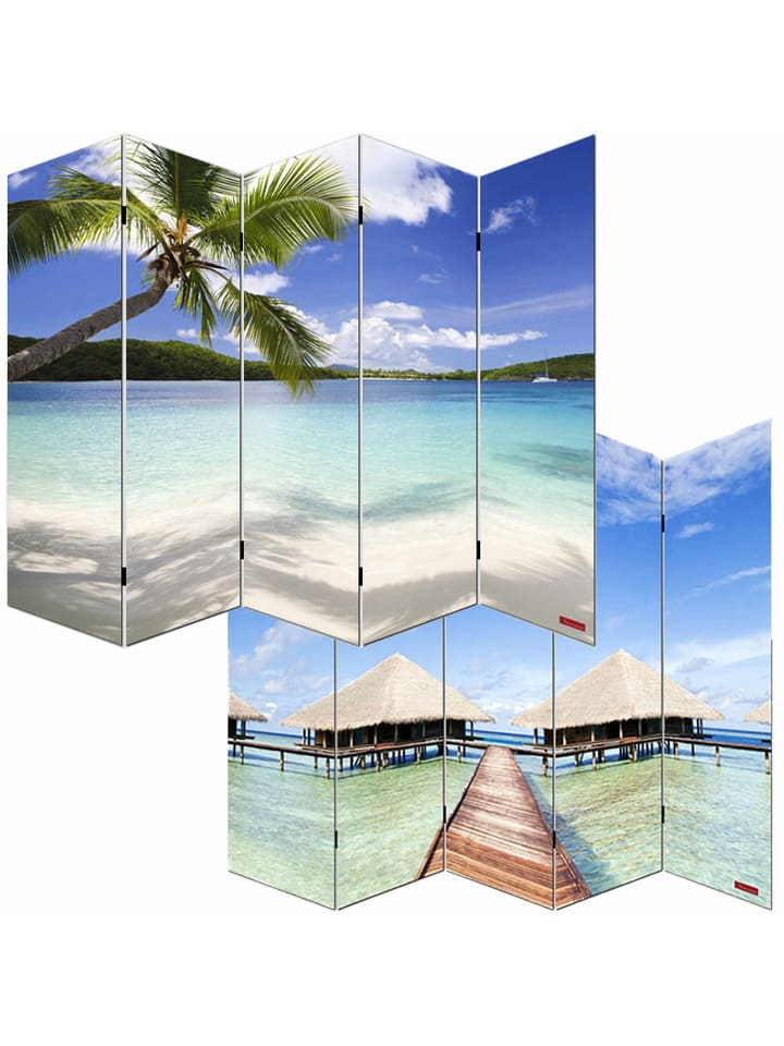 MCW Foto-Paravent Bagheria, 180x200cm, Strand günstig kaufen onesize