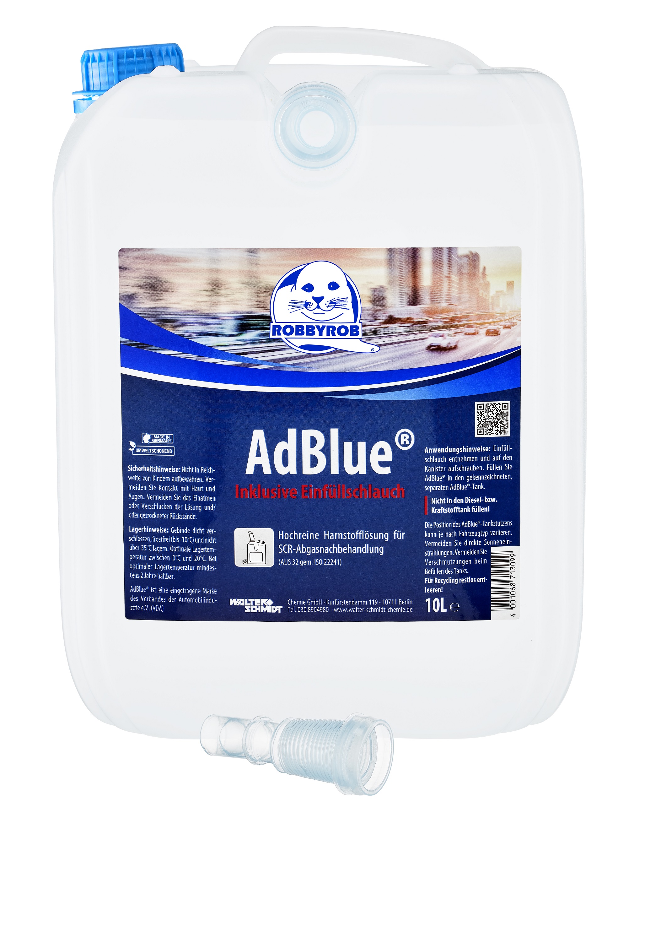 AdBlue® von Walter Schmidt Chemie, hochreine Harnstofflösung, 10 Liter - ATU
