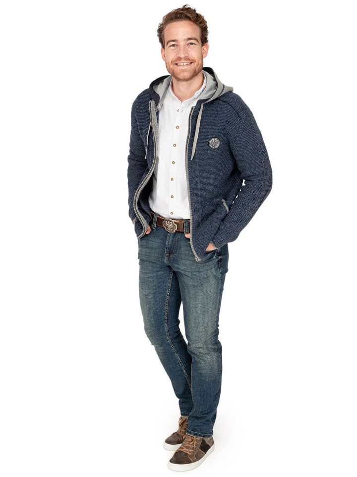 Spieth & Wensky Strickjacke ECHO in blau günstig kaufen