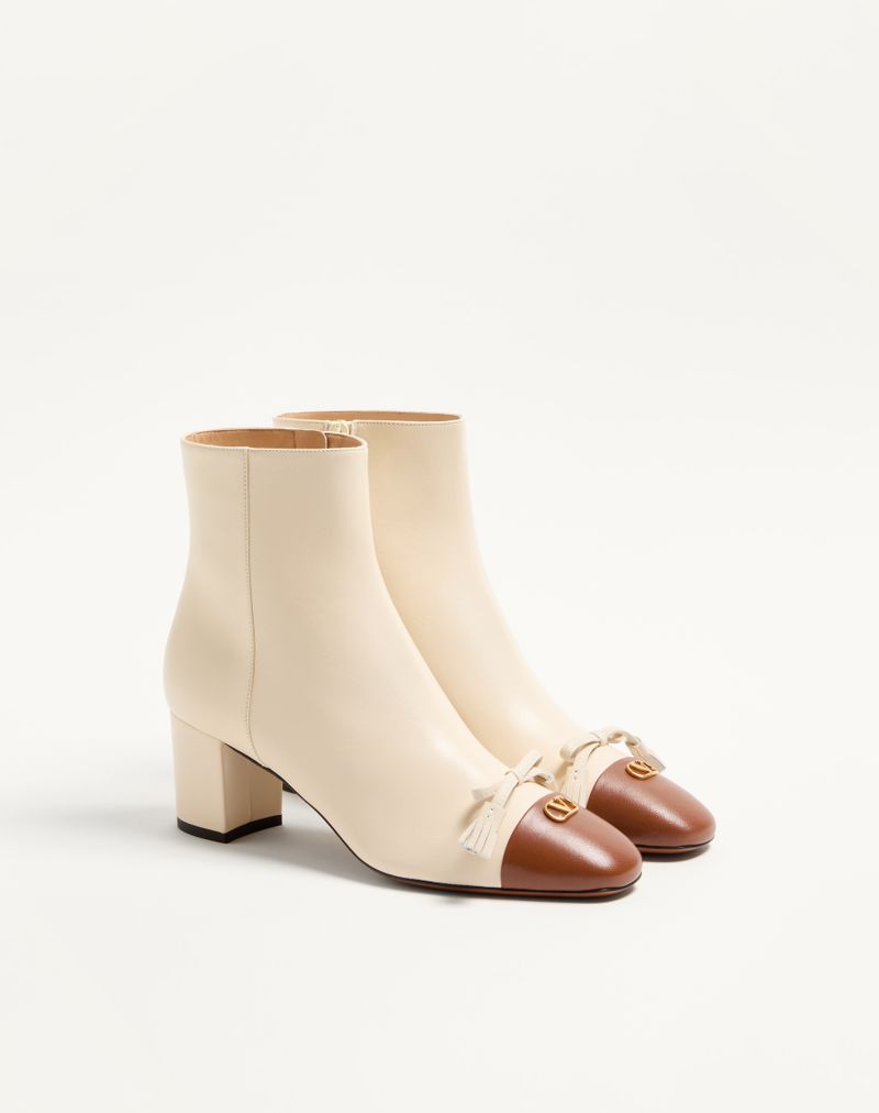 Bota de cano curto Valet Du Roi 60mm em couro de cabra