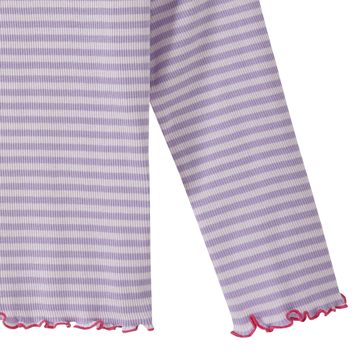 Mädchen Langarmshirt in Rippqualität