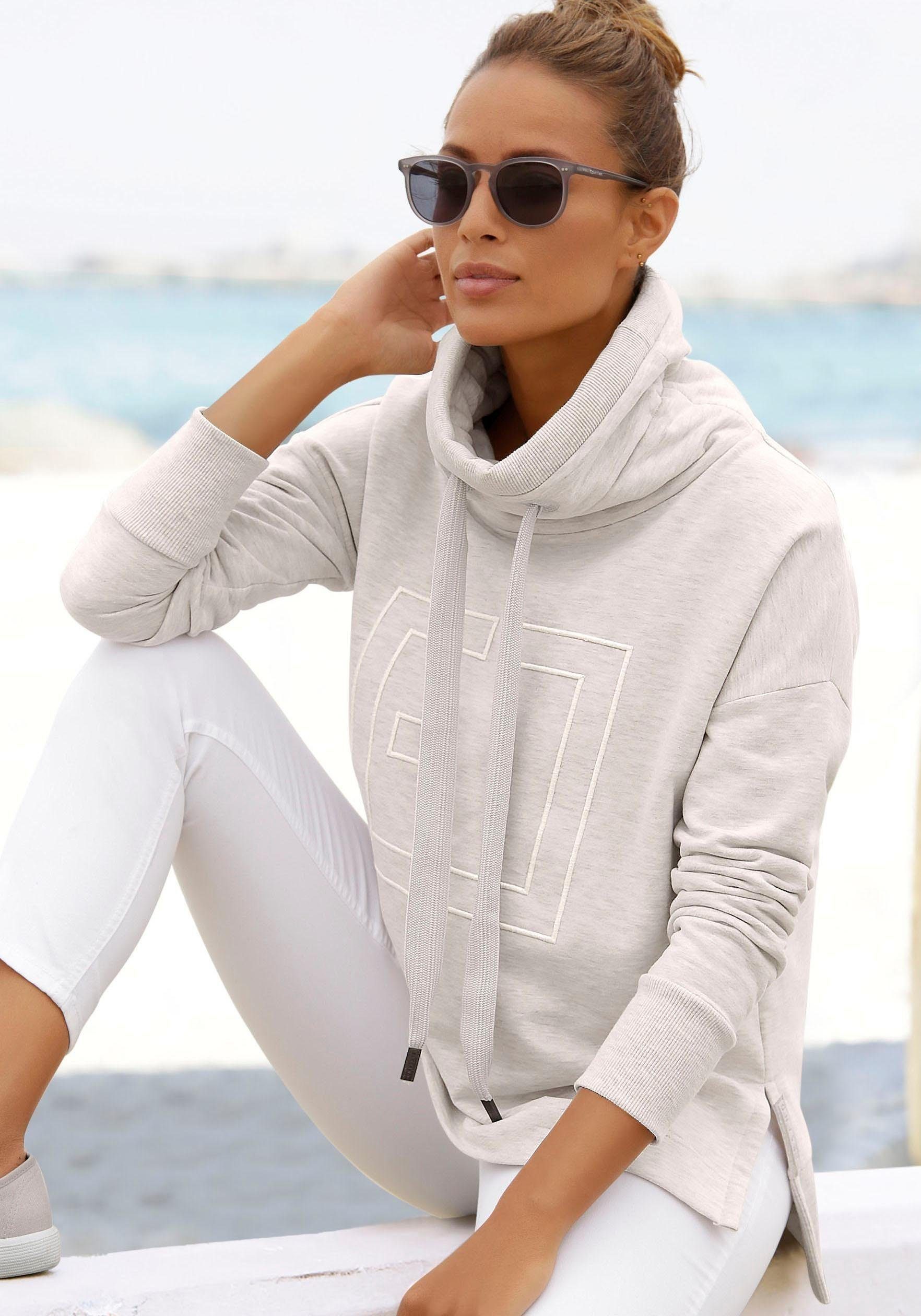 Elbsand Sweatshirt Birte mit Logostickerei vorne