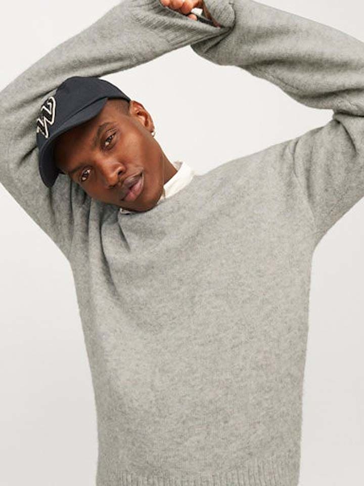 Jack & Jones Pullover in Grau günstig kaufen