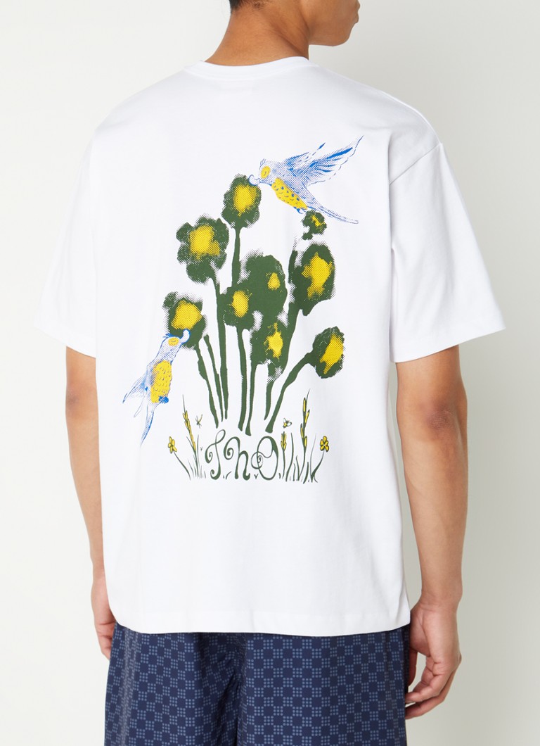 The New Originals Humming Bird -t-paita, jossa on logobrodeeraus ja painatus takana