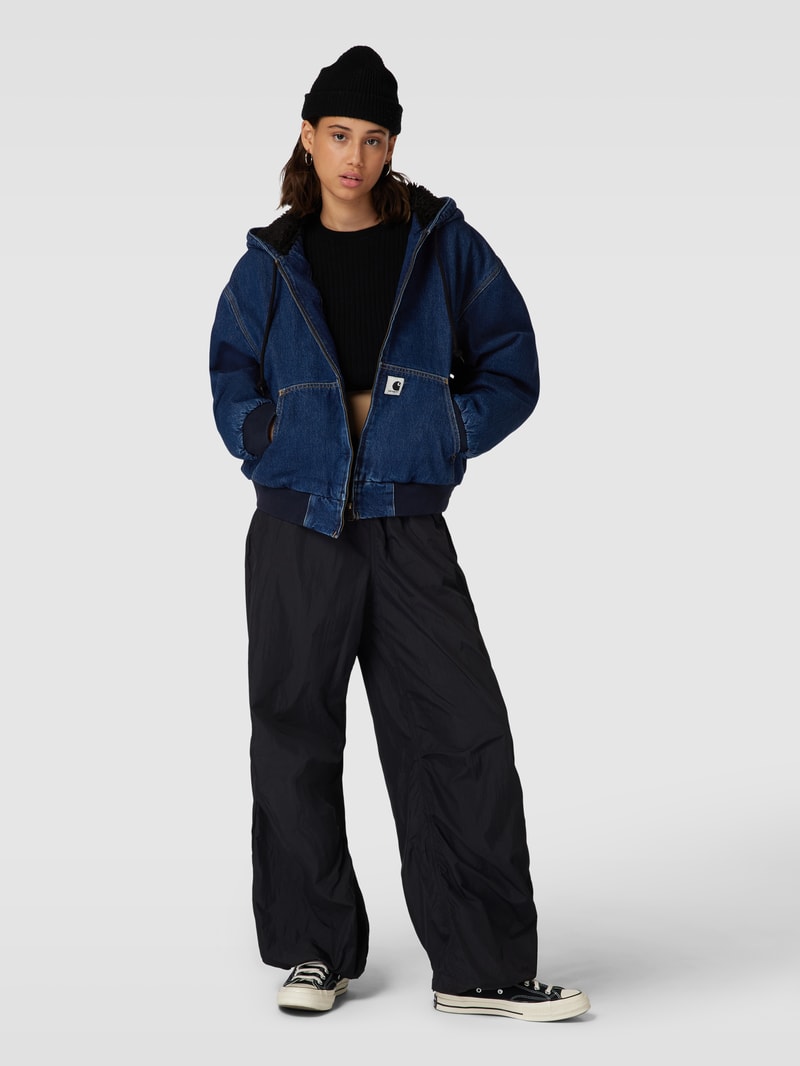 Jeansjacke mit Kapuze Modell 'ACTIVE' in jeans