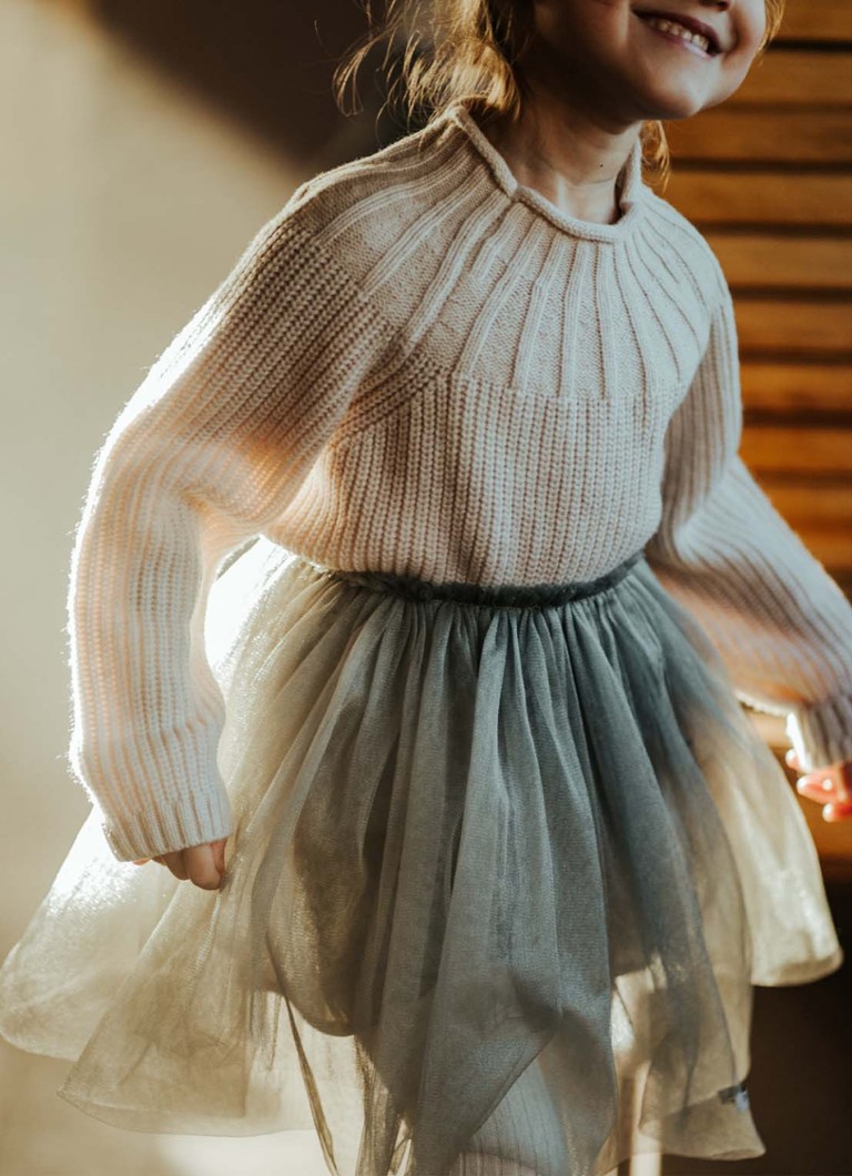 Sweter z grubej dzianiny Donsje Amsterdam Dawi z mieszanki wełny