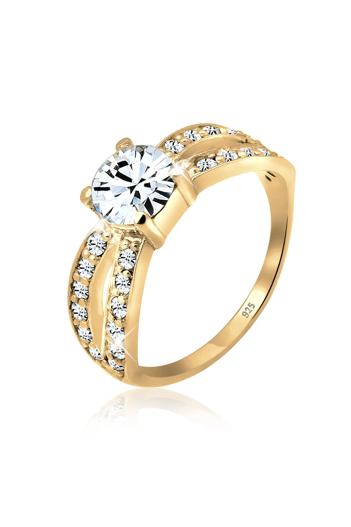 ELLI  Ring - Goldfarben - Glass