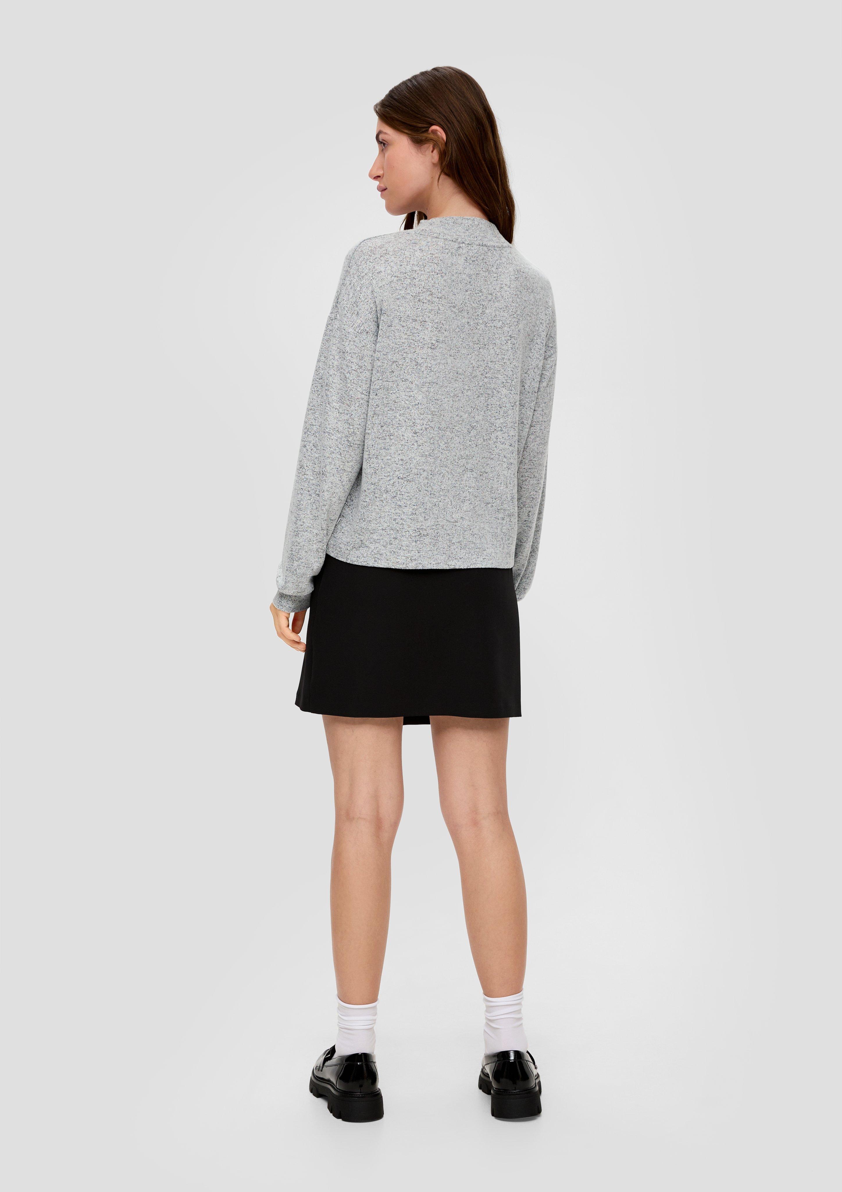 Aufgerautes Longsleeve aus Viskosestretch  2135412-9400