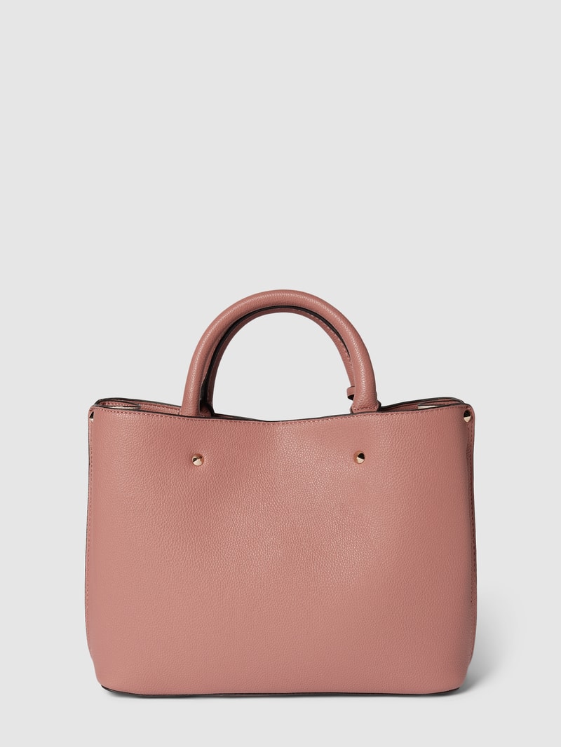 Henkeltasche mit Label-Detail Modell 'MERIDIAN' in rosé