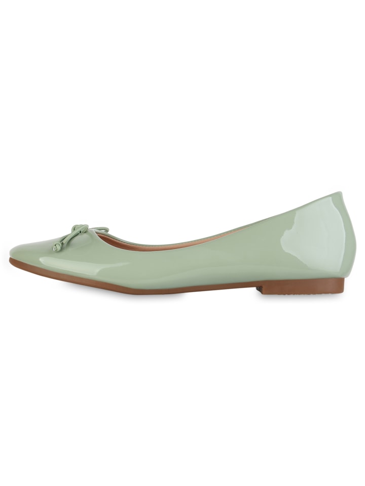 VAN HILL Klassische Ballerinas Adelaide in Hellgrün Lack günstig kaufen