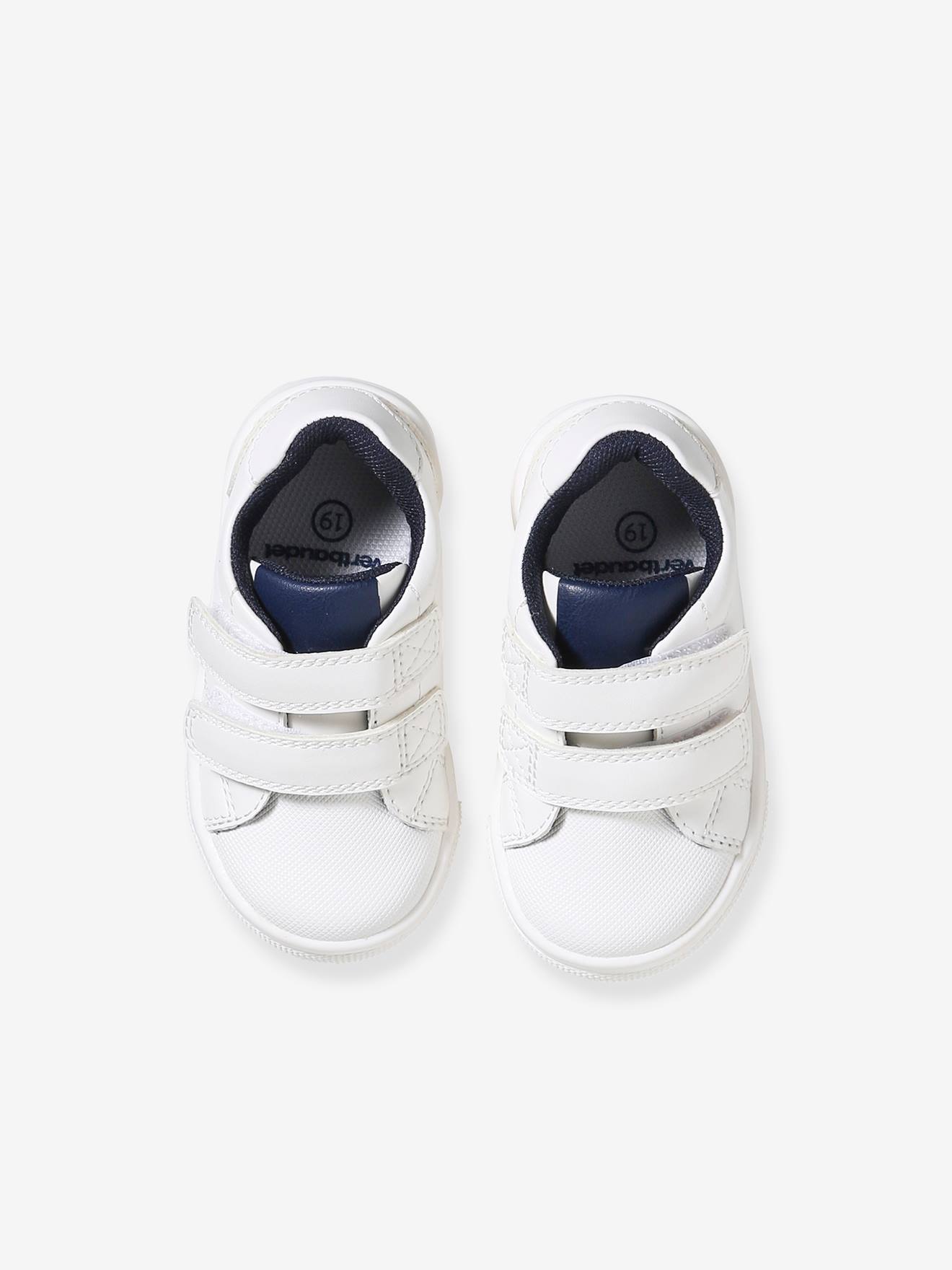Vertbaudet Baby Klett-Sneakers - weiß