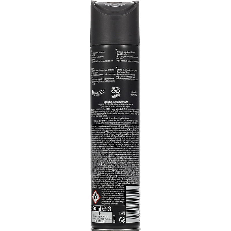 Schwarzkopf Hårspray 250 ml Power Schwazkopf Taft