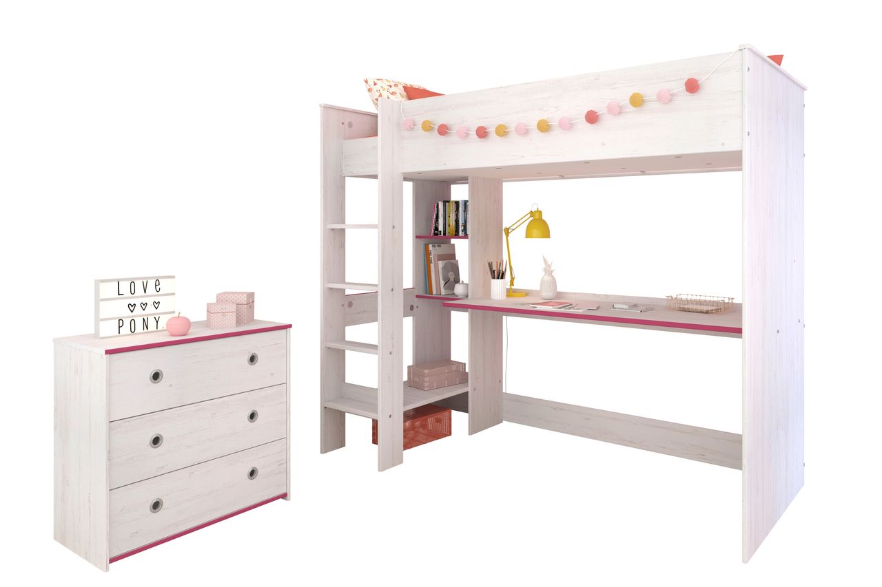 Parisot Kinderzimmer, 2-tlg., Smoozy 29 - Kanten drehbar - Pink oder Blau