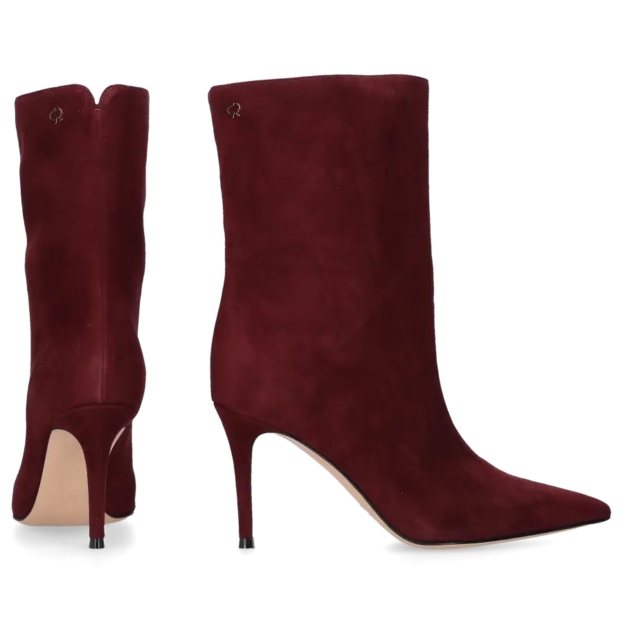 Gianvito Rossi - Klassische Stiefeletten REUS Veloursleder - rot