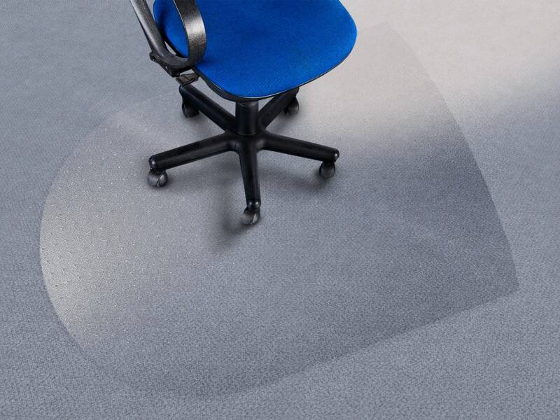 Bodenschutzmatte office marshal Teppich Transparent Polycarbonat 1200 x 1380 mm