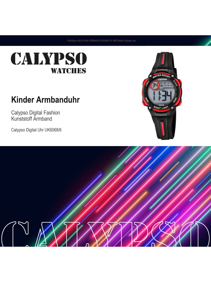 Calypso Digital-Armbanduhr Calypso Digital schwarz mittel (ca. 33mm) günstig kaufen onesize