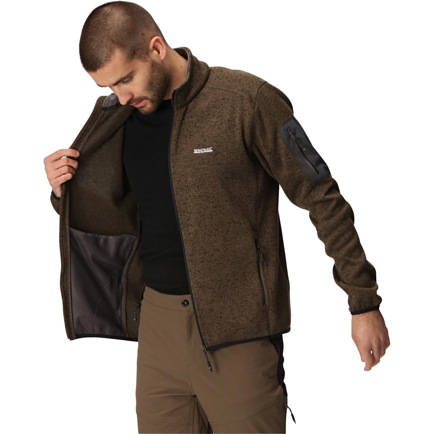 Regatta Herren Fleecejacke Newhill (schlamm)