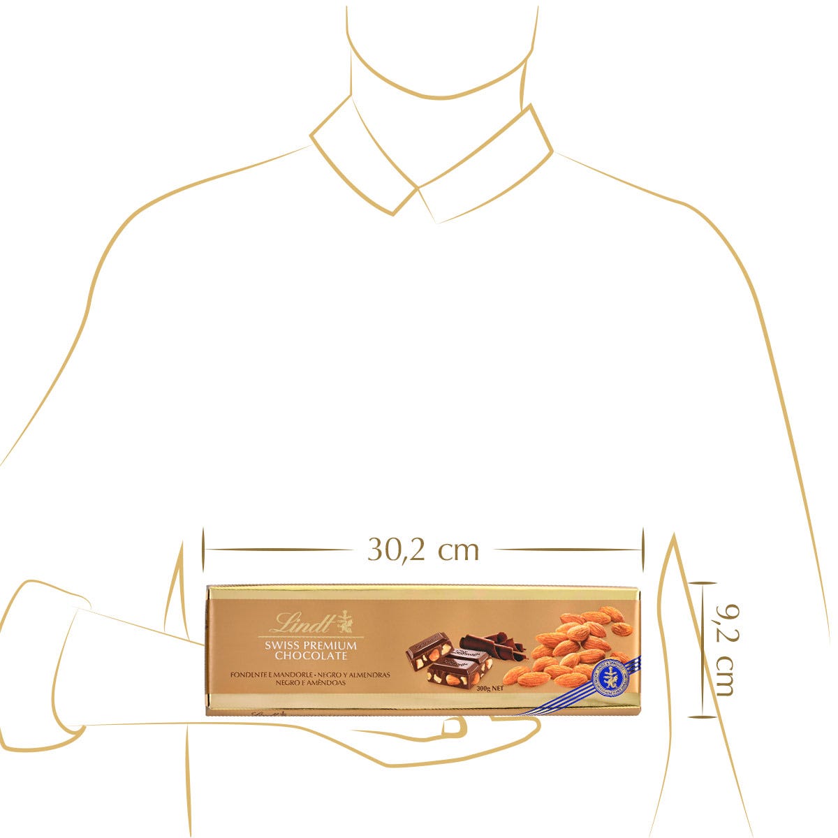 Dunkle Mandel, 300g