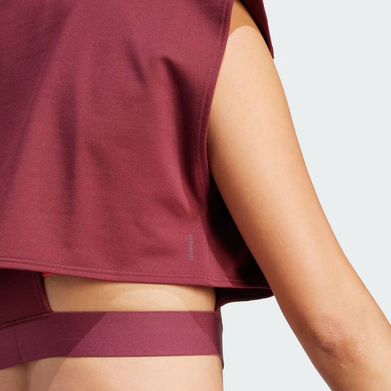 adidas Power AEROREADY Crop-Shirt Croptop Damen
