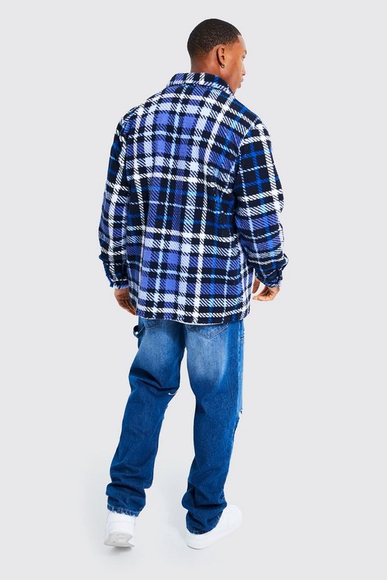 Kariertes Borg-Overshirt
