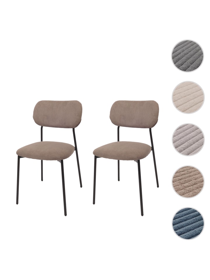 MCW 2er-Set Esszimmerstuhl O26, Taupe günstig kaufen onesize